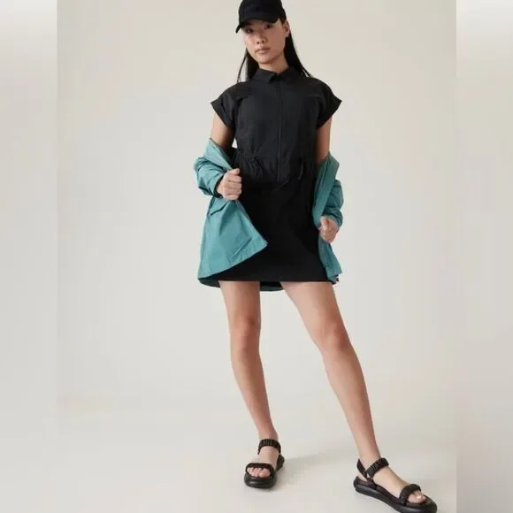 - NWT Athleta Topspin Dress. Black. 2X - Picture 2 of 9